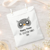 フクロウ仮装のプリムフクロウ フェイバーバッグ (クリップ留めされた状態)