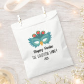 フクロウ仮装のプリムフクロウ フェイバーバッグ (クリップ留めされた状態)