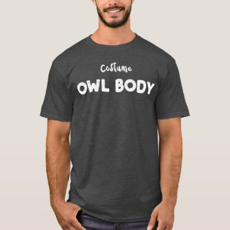 フクロウ体鳥 Tシャツ