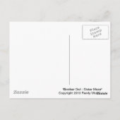 フクロウ兄弟：シスタームーンハガキ ポストカード (裏面)