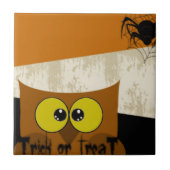 フクロウ写真 タイル (正面)