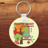 フクロウ初誕生日Tシャツとギフト キーホルダー (正面)