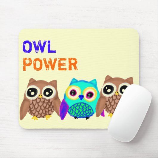 フクロウ力 マウスパッド (マウス)