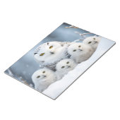 フクロウ動物家族さまよう自然 ノートパッド (アングル)