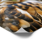 フクロウ動物自然野生動物気にの愛情 ポスター (角)