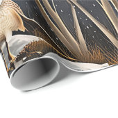 フクロウ包装紙 ラッピングペーパー (ロールコーナー)