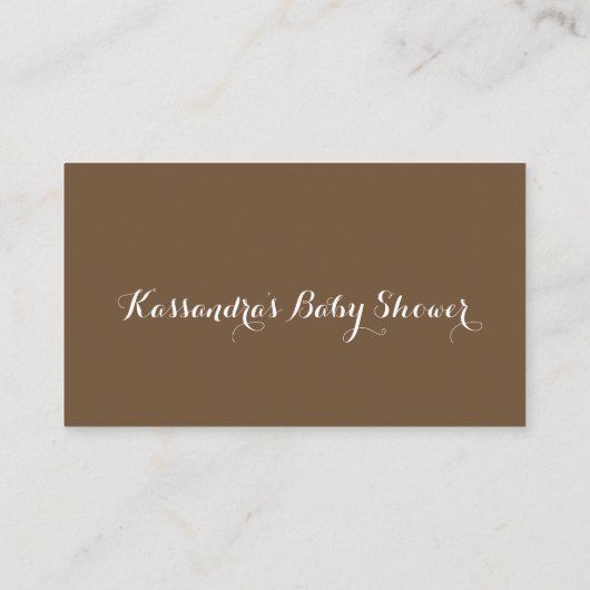 フクロウ卵のおむつのラッフルのチケットからぽんと鳴ります エンクロージャーカード (裏面)