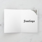 フクロウ及びリスIIIの挨拶状 カード (内部)