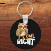 フクロウ右 キーホルダー (正面)