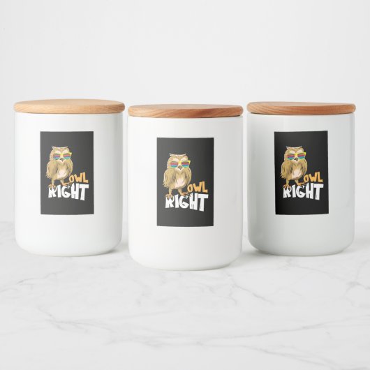 フクロウ右 フードラベル (ボトル)