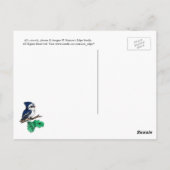 フクロウ名葉書 ポストカード (裏面)