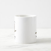 フクロウ名言: あらゆる角度から見てきたよ 面白い コーヒーマグカップ (中央)