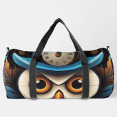 フクロウ名 ダッフルバッグ (裏面)