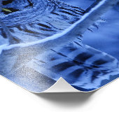 フクロウ吹雪 フォトプリント            (角)