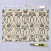 フクロウ型ティッシュペーパー 薄葉紙 (クラフト)