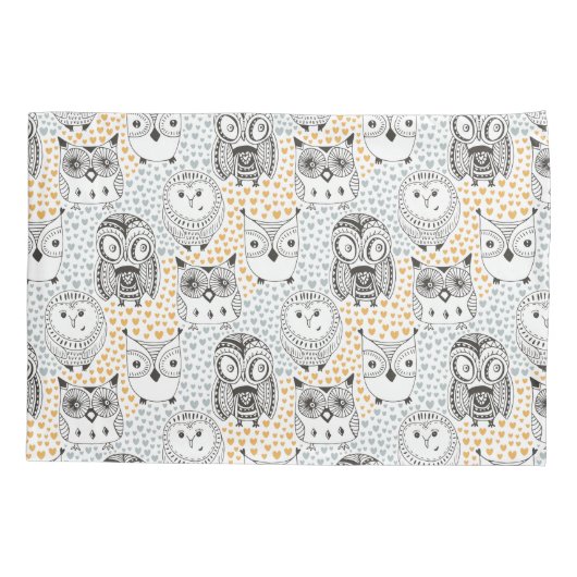 フクロウ型枕カバー 枕カバー (裏面)