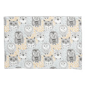 フクロウ型枕カバー 枕カバー (正面)