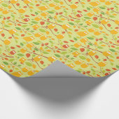 フクロウ型野鳥の包み紙 ラッピングペーパー (角)