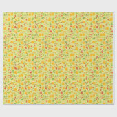 フクロウ型野鳥の包み紙 ラッピングペーパー (フラット)