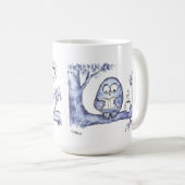 フクロウ夕べ コーヒーマグカップ (正面右)