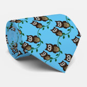 フクロウ夜 ネクタイ (ロール)