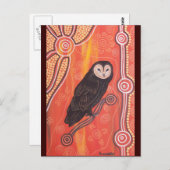 フクロウ夢 ポストカード (正面/裏面)