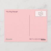 フクロウ妖精プリンセス葉書 ポストカード (裏面)