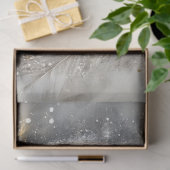 フクロウ威厳のあるの雪の要素を分離 薄葉紙 (ギフト)