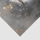 フクロウ威厳のあるの雪の要素を分離 薄葉紙 (詳細)