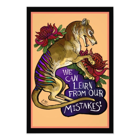 フクロウ学マ フォトプリント            (正面)