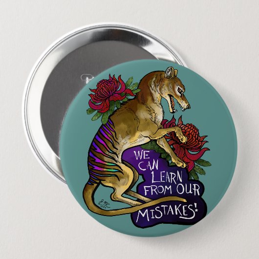 フクロウ学マ 缶バッジ (正面&裏面)