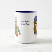 フクロウ学士卒業 マグカップ (中央)