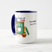 フクロウ学士卒業 マグカップ (正面左)