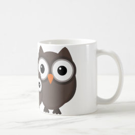 フクロウ家族のマグ コーヒーマグカップ