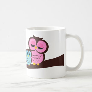 フクロウ家族 コーヒーマグカップ