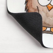 フクロウ家族 マウスパッド (コーナー)