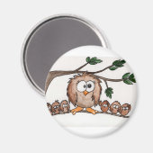 フクロウ家 マグネット (正面/裏面)