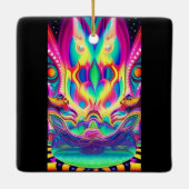 フクロウ寺オーナメント セラミックオーナメント (裏面)