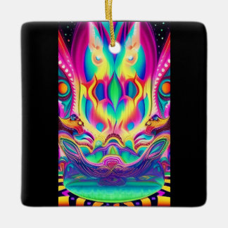 フクロウ寺オーナメント セラミックオーナメント