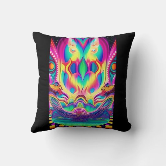 フクロウ寺枕 クッション (裏面)