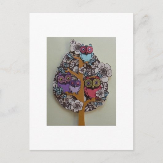フクロウ属の高木 ポストカード (正面)