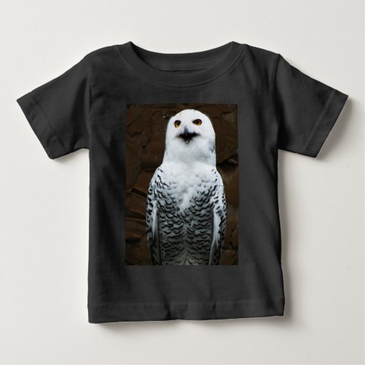 フクロウ属 ベビーTシャツ (正面)