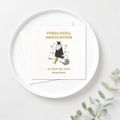 フクロウ幼稚園/幼稚園卒業パーティー スタンダードカクテルナプキン