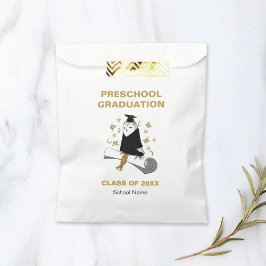 フクロウ幼稚園/幼稚園卒業パーティー フェイバーバッグ