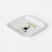 フクロウ幼稚園/幼稚園卒業パーティー ペーパープレート (傾斜あり)