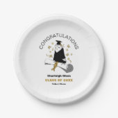 フクロウ幼稚園/幼稚園卒業パーティー ペーパープレート (正面)