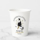 フクロウ幼稚園/幼稚園卒業パーティー 紙コップ (正面)