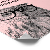 フクロウ忘れの引用文素晴らしにならないこと ポスター (角)