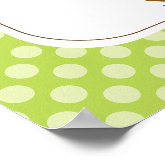 フクロウ性別が赤ちゃんシャワー投票ゲームを明らかにする ポスター (角)