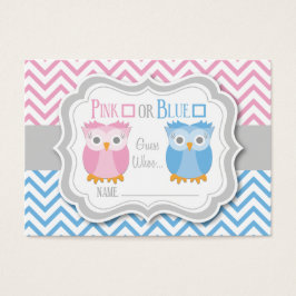 フクロウ性別による投票カードの表示